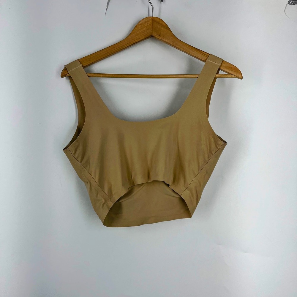 SKIMS Womens Seamless Scoop‎ Neck Bralette Sand Beige Wireless Bra - Picture 3 of 12